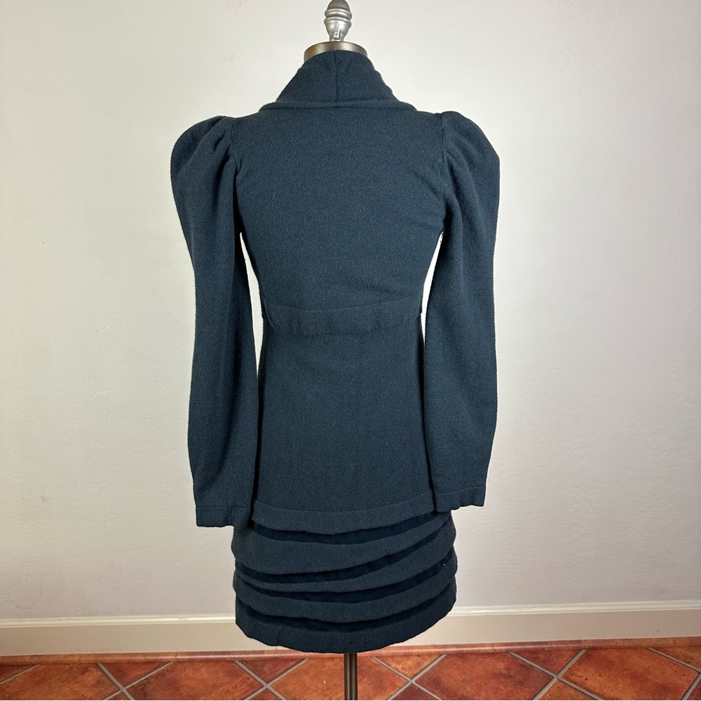 D. Exterior Angora Wool Coat - Picture 6 of 7